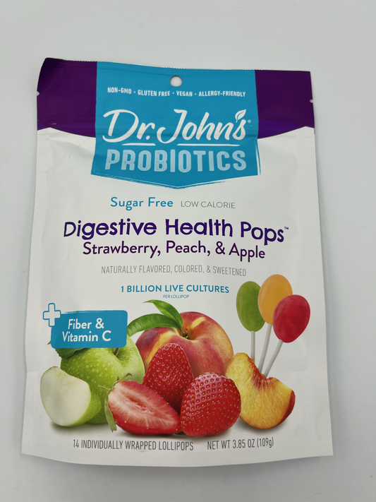 Dr John's Healthy Sweets Assorted probiotic Pops