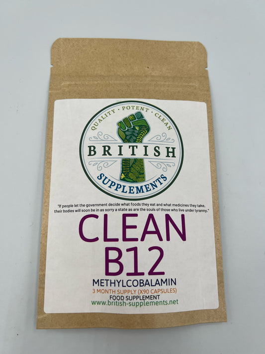 British Supplements Clean Vitamin b12 capsules