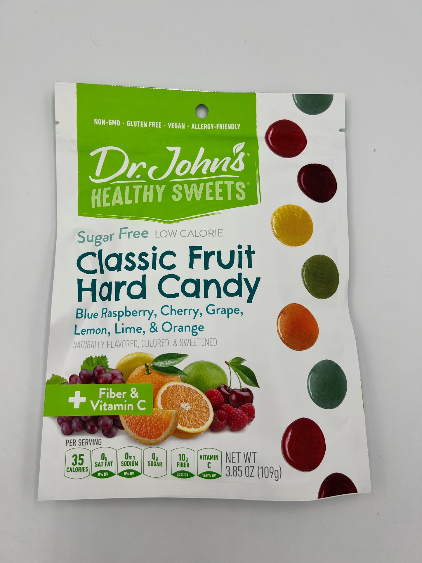 Dr John's Healthy Sweets Classic Fruit Hard Candy