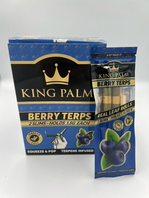 King Palm Berry Terps Real Leaf Rolls 1.5G