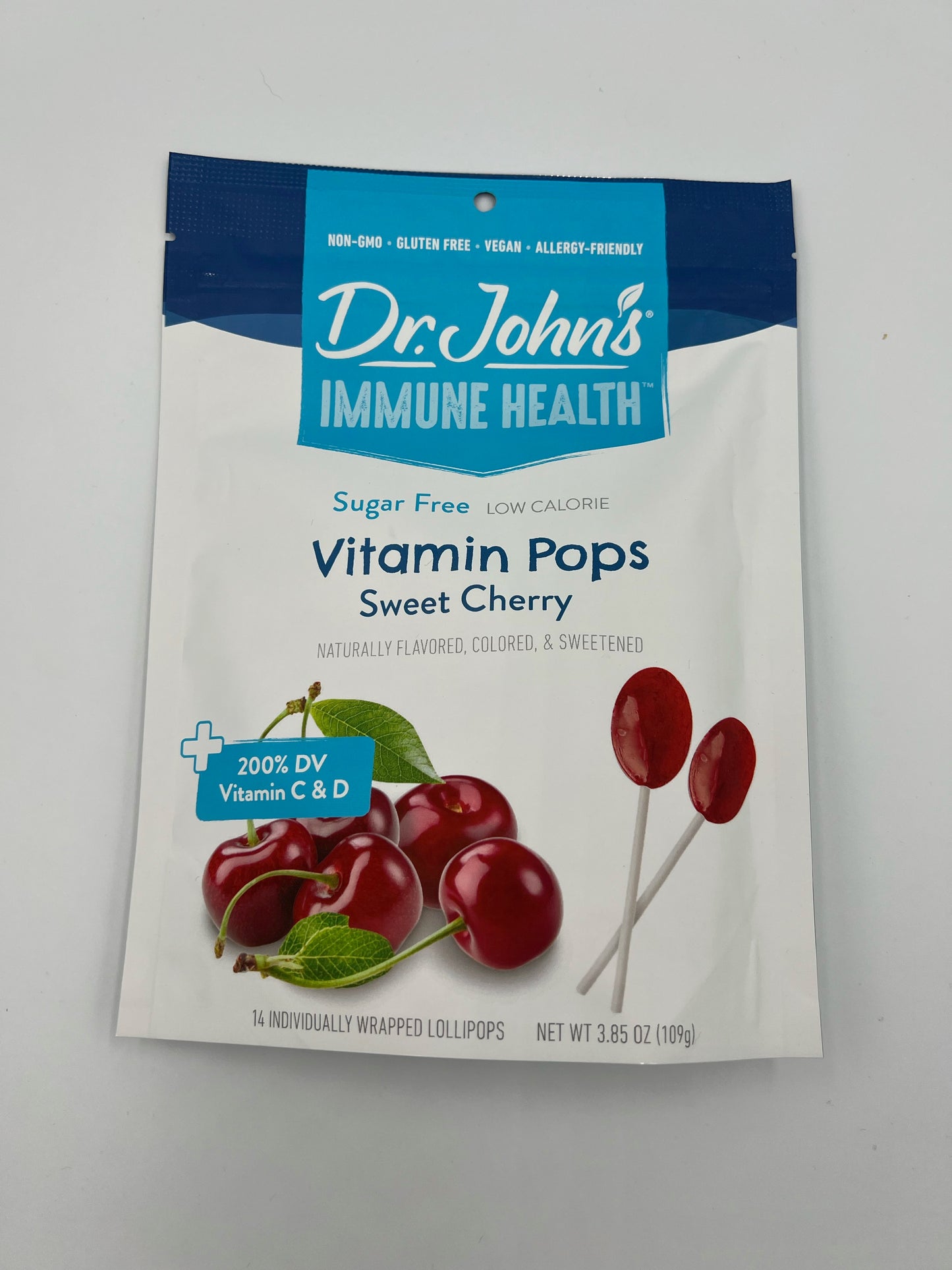 Dr John's Healthy Sweets Vitamin Pops Sweet Cherry