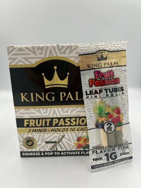 King Palm Fruit Passion Leaf Tubes Mini Rolls Flavour Tips 1G