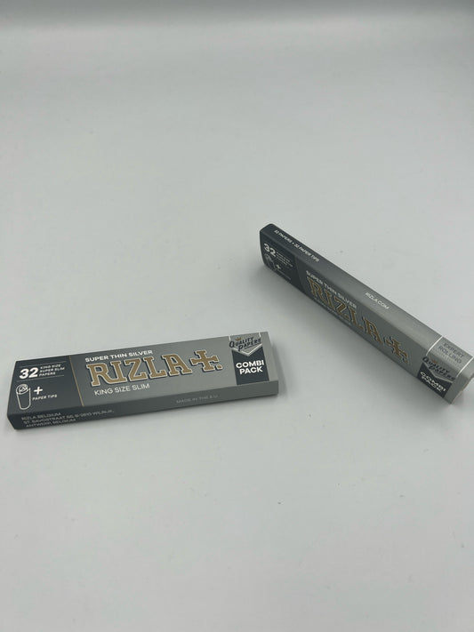 Rizla Silver Super Thin King Size Rolling Papers + Tips